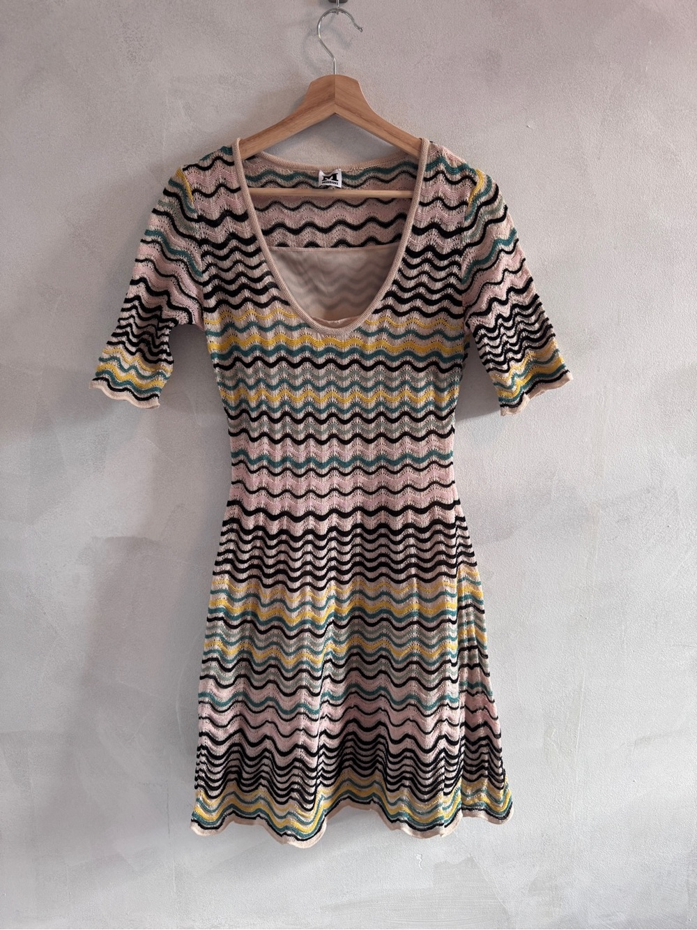 M Missoni - Chevron Knit Mini Dress - Size 40 (US 4)